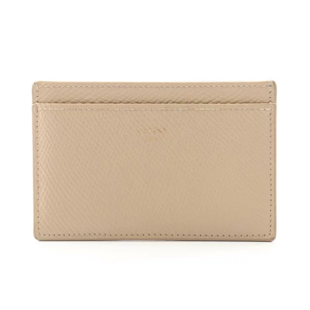 Celine Card Case Accessory Leather Beige Cream